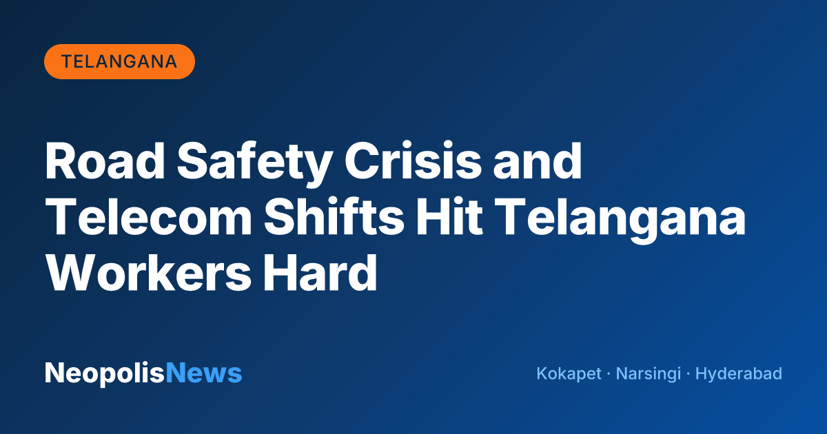 Road Safety Crisis and Telecom Shifts Hit Telangana Workers Hard
