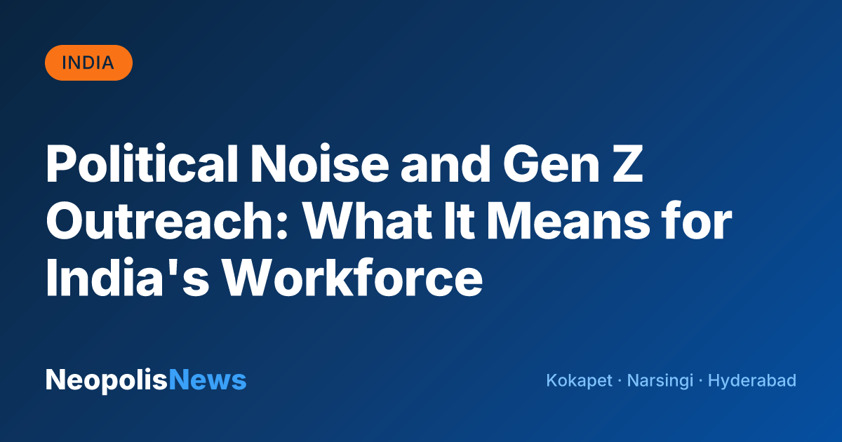 Political Noise and Gen Z Outreach: What It Means for India's Workforce
